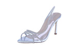 WOMAN'S SHOES SILVER CLEAR/MET/GLITTER HEELS JUDIE-16