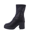 WOMAN'S BOOTIES BLACK PU JUPITER-01