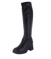 WOMAN'S BOOTS BLACK PU JUPITER-12