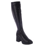 WOMAN'S BOOTS BLACK PU JUPITER-12