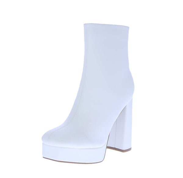 WOMAN'S BOOTIES WHITE PU KAY-1