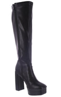 WOMAN'S BOOTS BLACK PU KAY-16