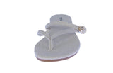 WOMAN'S SHOES BEIGE LINEN SANDALS KESHA-9