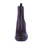 WOMAN'S SHOES BROWN PU LEATHER BOOTIES KHLOE-1