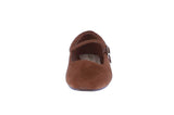WOMAN'S BALLERINA FLATS COGNAC SUEDE KIANA