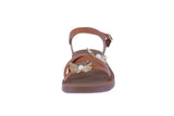 KID'S SHOES TAN PU LEATHER SANDALS LAGOON-54K