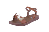 KID'S SHOES TAN PU LEATHER SANDALS LAGOON-57K