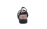 KID'S SHOES BLACK GLITTER WEDGE SANDAL LAKOTA-38K