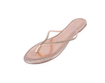 WOMAN'S SHOES ROSE GOLD DIAMOND STRAP/PU SANDALS LENA-3