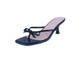 WOMAN'S HEELS BLACK PU LEATHER LETTIE-1