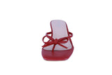 WOMAN'S HEELS RED PU LEATHER LETTIE-1