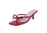 WOMAN'S HEELS RED PU LEATHER LETTIE-1