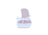 WOMAN'S HEELS WHITE PU LEATHER LETTIE-1