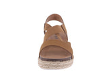 KID'S SHOES TAN PU LEATHER WEDGE SANDAL LIBERTY-84K