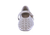 WOMAN'S BALLERINA FLATS SAND SUEDE LINDA-52