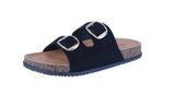 WOMAN'S SHOES BLACK DENIM SANDALS LUCA-5