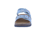 BABY'S SHOES BLUE NUB SANDALS LUCA-6A
