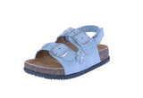 BABY'S SHOES BLUE NUB SANDALS LUCA-6A