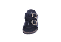 WOMAN'S SHOES BLACK PAT SANDALS LUCA-8