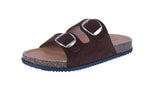 WOMAN'S SHOES BROWN SUEDE SANDALS LUCA-8