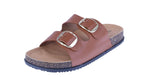 WOMAN'S SHOES TAN PU LEATHER SANDALS LUCA-8