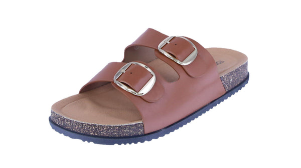 WOMAN'S SHOES TAN PU LEATHER SANDALS LUCA-8
