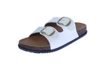 WOMAN'S SHOES WHITE PU LEATHER SANDALS LUCA-8