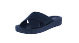 WOMAN'S SHOES BLACK PU LEATHER SANDALS LUDO