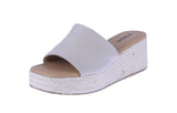 WOMAN'S SHOES TAUPE CLAY SUEDE ESPADRILLE WEDGE SANDAL LUKE