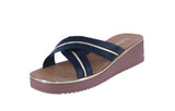 WOMAN'S SHOES BLACK PU LEATHER SANDALS LUMI-15