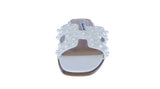WOMAN'S SHOES IVORY PU LEATHER SANDALS MAIN-27