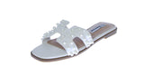 WOMAN'S SHOES IVORY PU LEATHER SANDALS MAIN-27