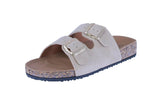 WOMAN'S SHOES BEIGE NUB SANDALS MARS-1