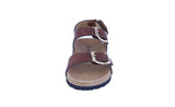 KID'S SHOES CHESTNUT PU LEATHER SANDALS MARS-1A