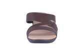 WOMAN'S SHOES BROWN WEDGE PU LEATHER MARTHA-33