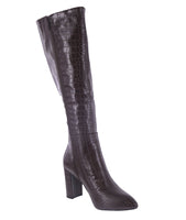 WOMAN'S BOOTS BROWN PU LEATHER CROC MARTHA-1