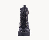 KID'S SHOES BLACK PAT BOOTIES MAXIMAL-18K