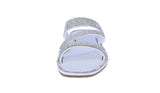 WOMAN'S SHOES WHITE PU/GLITTER SANDALS MEDUSA-88