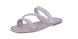 WOMAN'S SHOES NUDE PU/GLITTER SANDALS MEDUSA-88