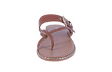 WOMAN'S SHOES TAN PU LEATHER SANDALS MICK-32