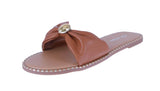 WOMAN'S SHOES TAN PU LEATHER  SANDALS MICK-47