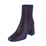 WOMAN'S BOOTIES BROWN PU LEATHER MILAN-40