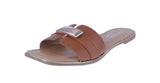 WOMAN'S SHOES TAN PU LEATHER SANDALS MOANA-5