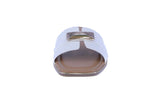WOMAN'S SHOES WHITE PU LEATHER SANDALS MOANA-5