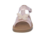 KID'S SHOES BLUSH PU LEATHER/RHINESTONE SANDALS NAOMI-1K