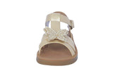 KID'S SHOES GOLD PU LEATHER/RHINESTONE SANDALS NAOMI-1K