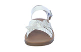 KID'S SHOES WHITE PU LEATHER/RHINESTONE SANDALS NAOMI-1K