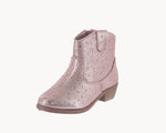 KID'S SHOES PINK RHINESTONE/GLITTER BOOTIES NAPLES-1K