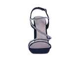 WOMAN'S SHOES BLACK NUB GLITTER HEELS NILE-38