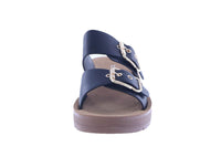 WOMAN'S SHOES BLACK PU LEATHER SANDALS OTTO-1